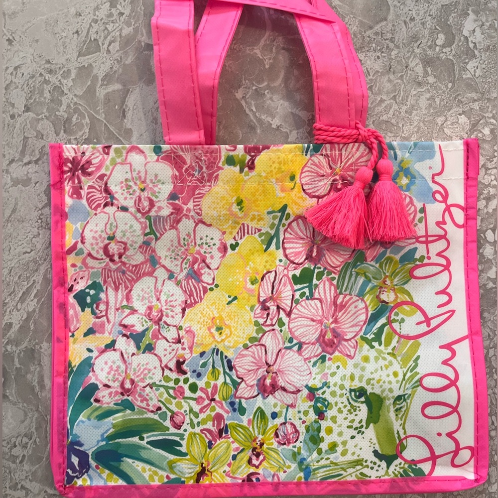 Lilly Pulitzer Multicolor Floral Tote, 11” x 9”